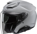 Urban Motorcycle Helmet Hjc F31 Advanced Fiberglass Grey Size 10 Xl