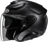 Urban Motorcycle Helmet Hjc F31 Advanced Fiberglass Semi Flat Black Size 06 Xs