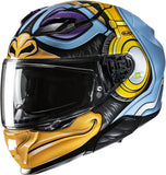 Full-Face Motorcycle Helmet Hjc F71 Advanced Fiberglass Mc23 Monkey Dj Size 06 Xs