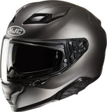 Full-Face Motorcycle Helmet Hjc F71 Advanced Fiberglass Semi Flat Titanium Size 08 M