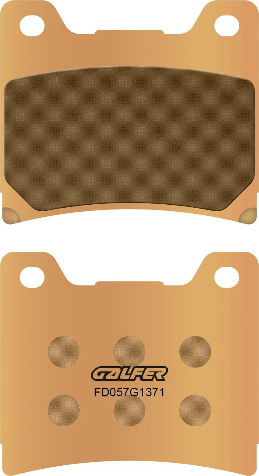 Front Sintered Street Brake Pads - Galfer Compatible With Yamaha Xv 1100 S - Sc Virago (1986-1992)