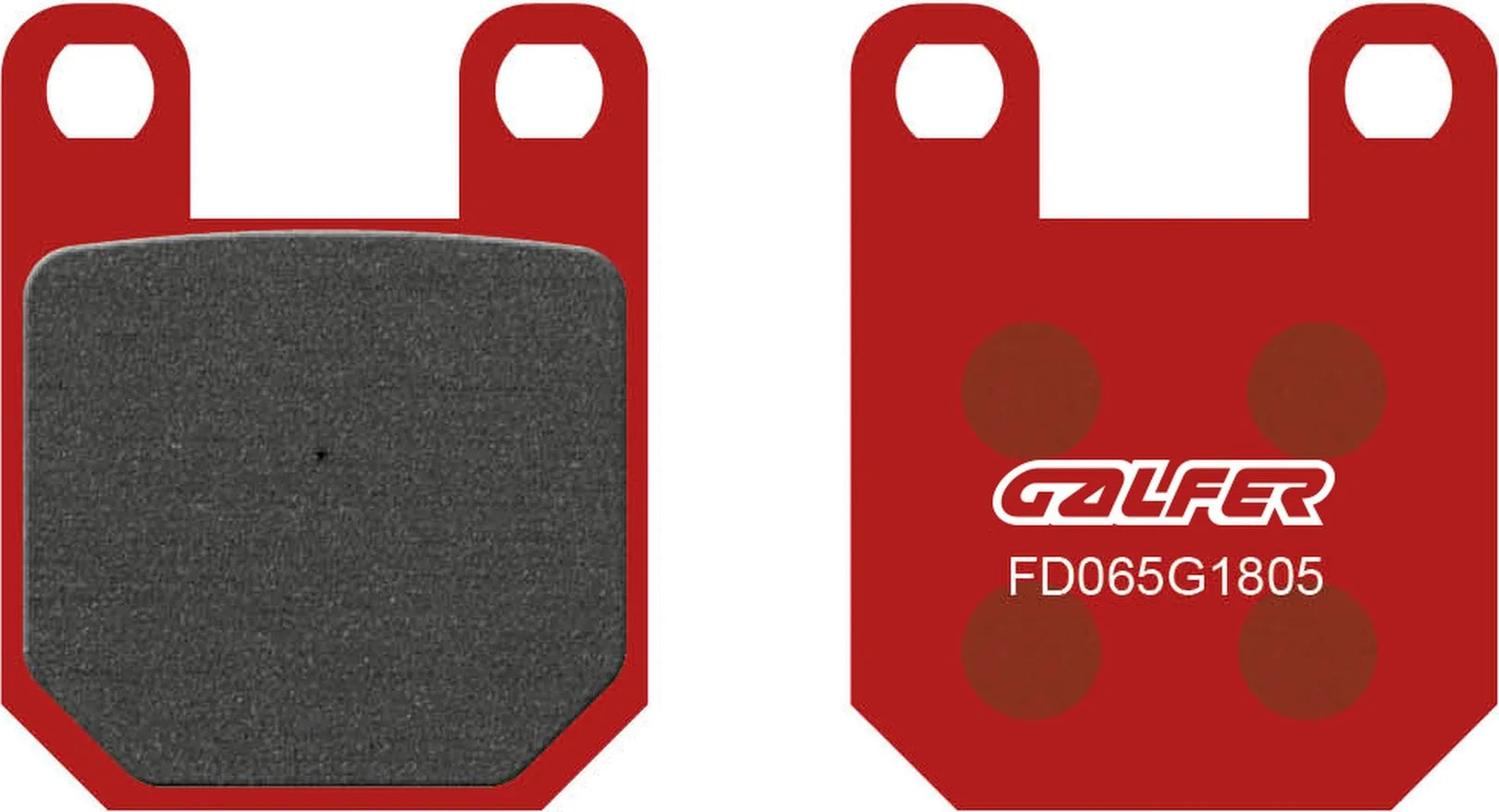 Rear Semi-Metal Trial Top Brake Pads - Galfer Compatible With Monkey Bike Mb 125 Sm (2006)