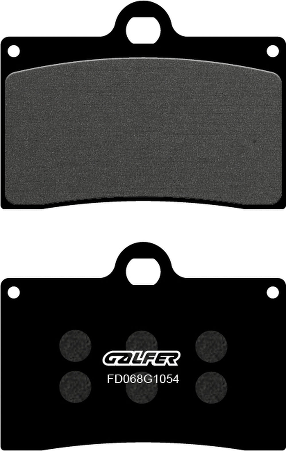 Front Semi-Metal Brake Pads - Galfer Compatible With Borile B 500 Mt (2002)