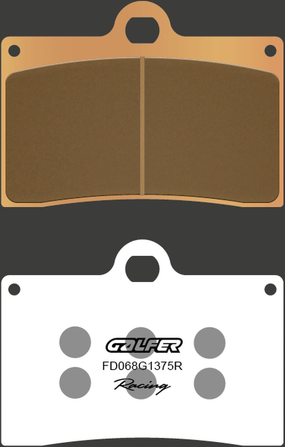 Front Sintered Sport Racing Brake Pads - Galfer Compatible With Borile B 500 Cr (2002)