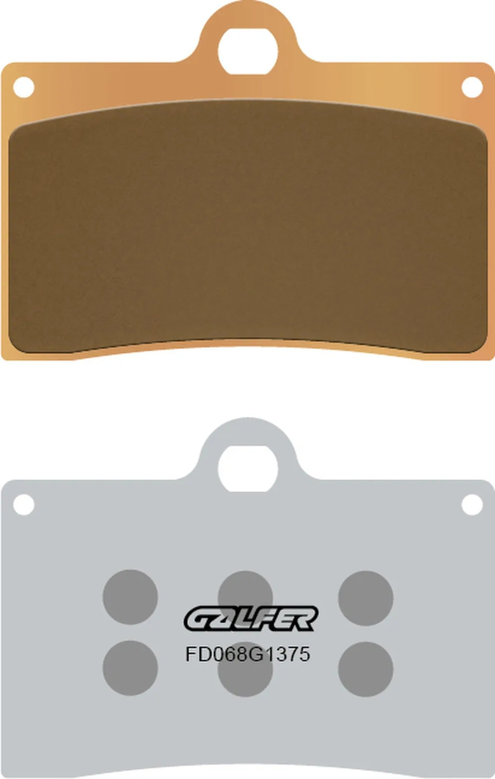 Front Sintered Sport Brake Pads - Galfer Compatible With Pgo G-Max 250 (2006)