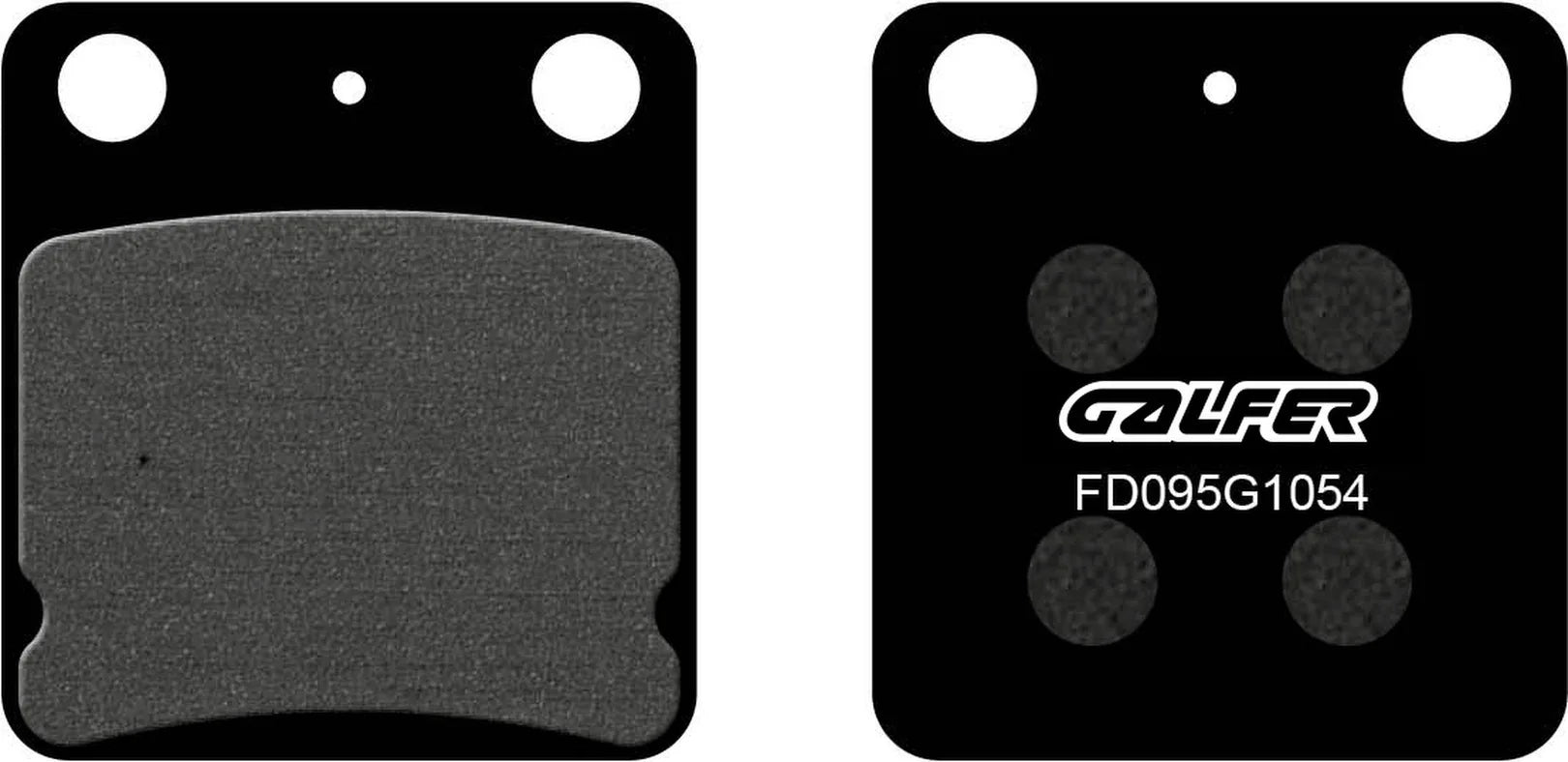 Front Semi-Metal Brake Pads - Galfer Compatible With Jialing Jh 125-6 Pegaso (1999-2009)