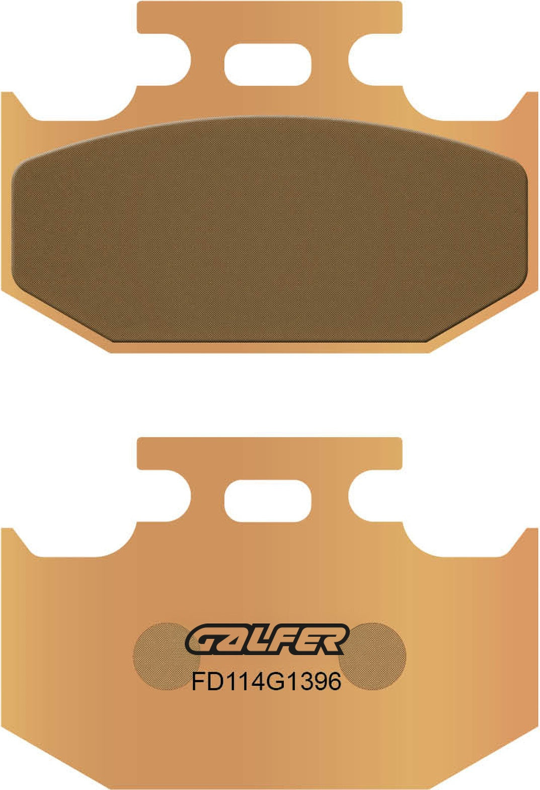 Rear Sintered Off-Road Brake Pads - Galfer Compatible With Cannondale Xc 400 (2001)