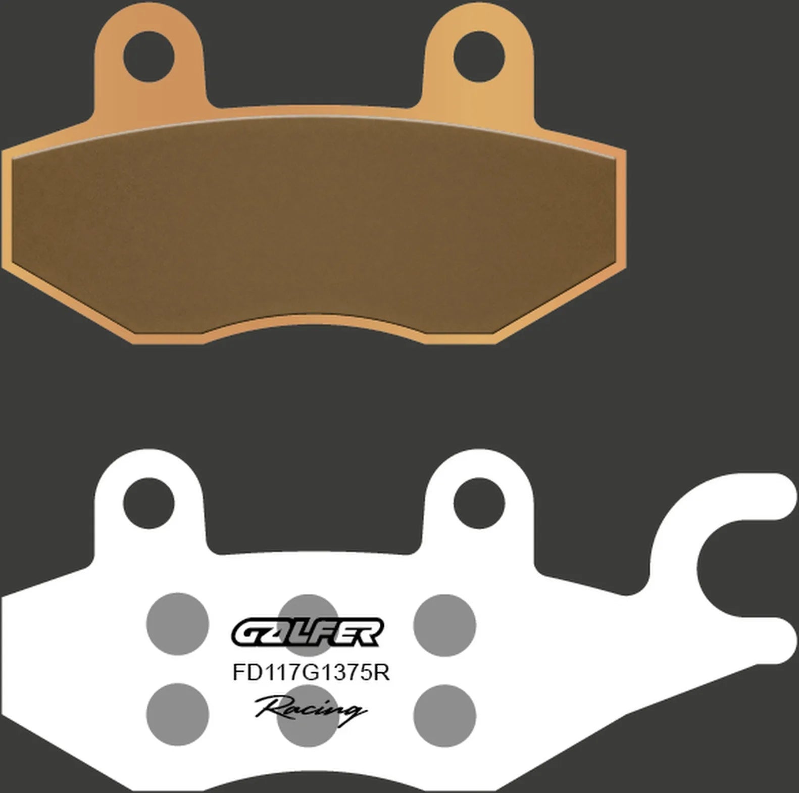 Front Sintered Sport Racing Brake Pads - Galfer Compatible With Jialing Jh 150 E Librerty (2002-2008)