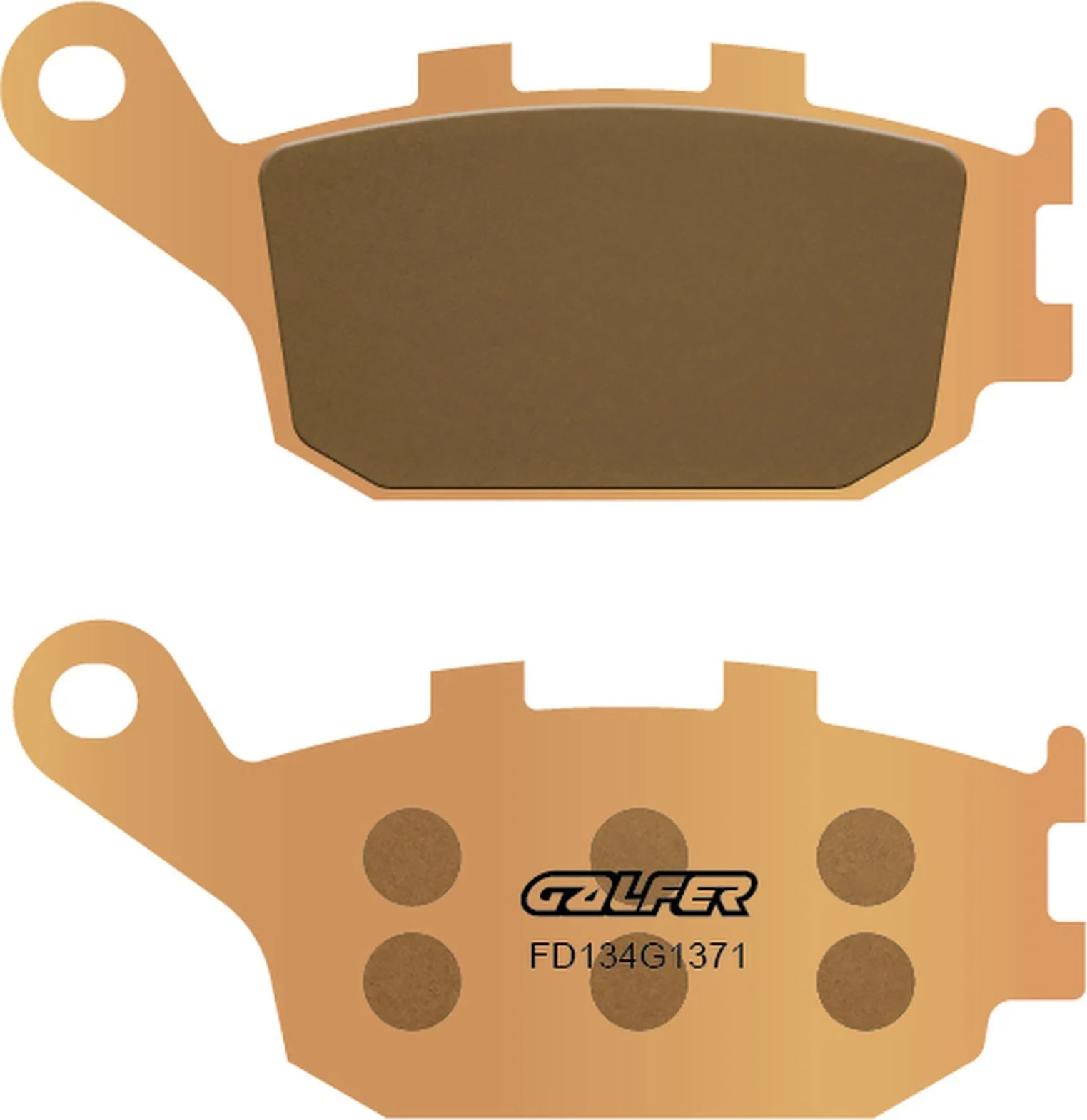 Rear Left Sintered Street Brake Pads - Galfer Compatible With Suzuki Dl 650 V-Strom (2007)
