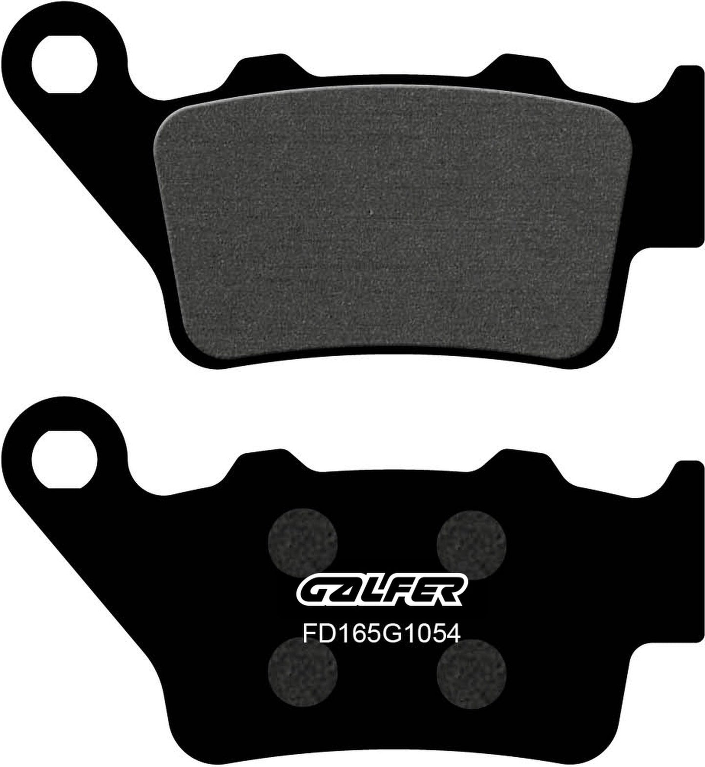 Rear Semi-Metal Brake Pads - Galfer Compatible With Borile B 500 Cr (2002)