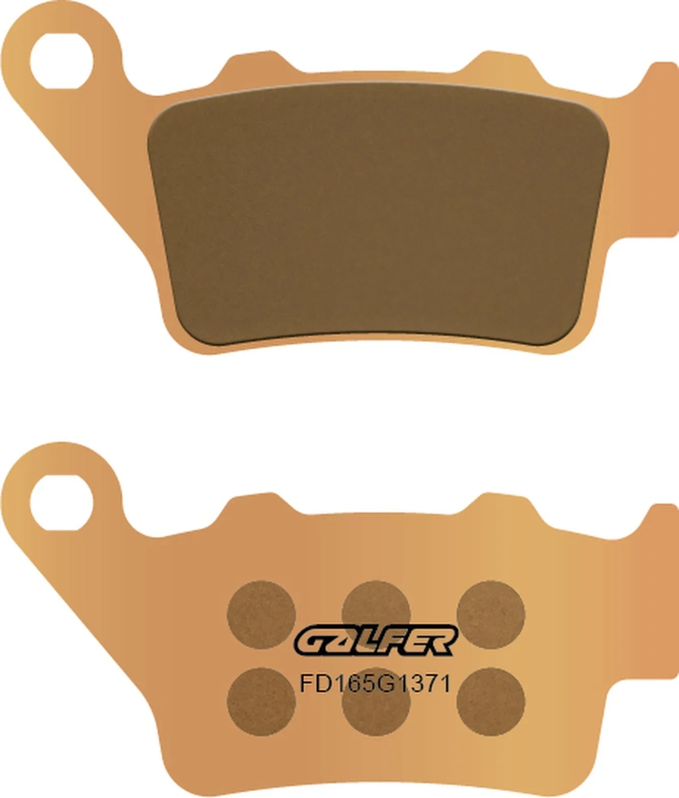 Rear Sintered Street Brake Pads - Galfer Compatible With Tm 125 Enduro - Mx