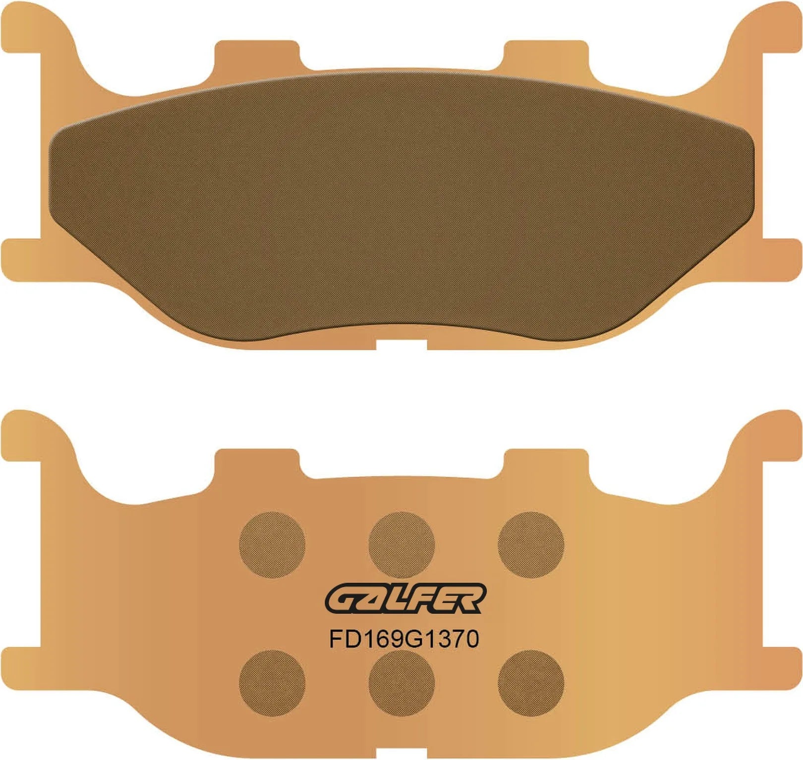 Front Sintered Street Brake Pads - Galfer Compatible With Linhai Main Str 260 (2004)