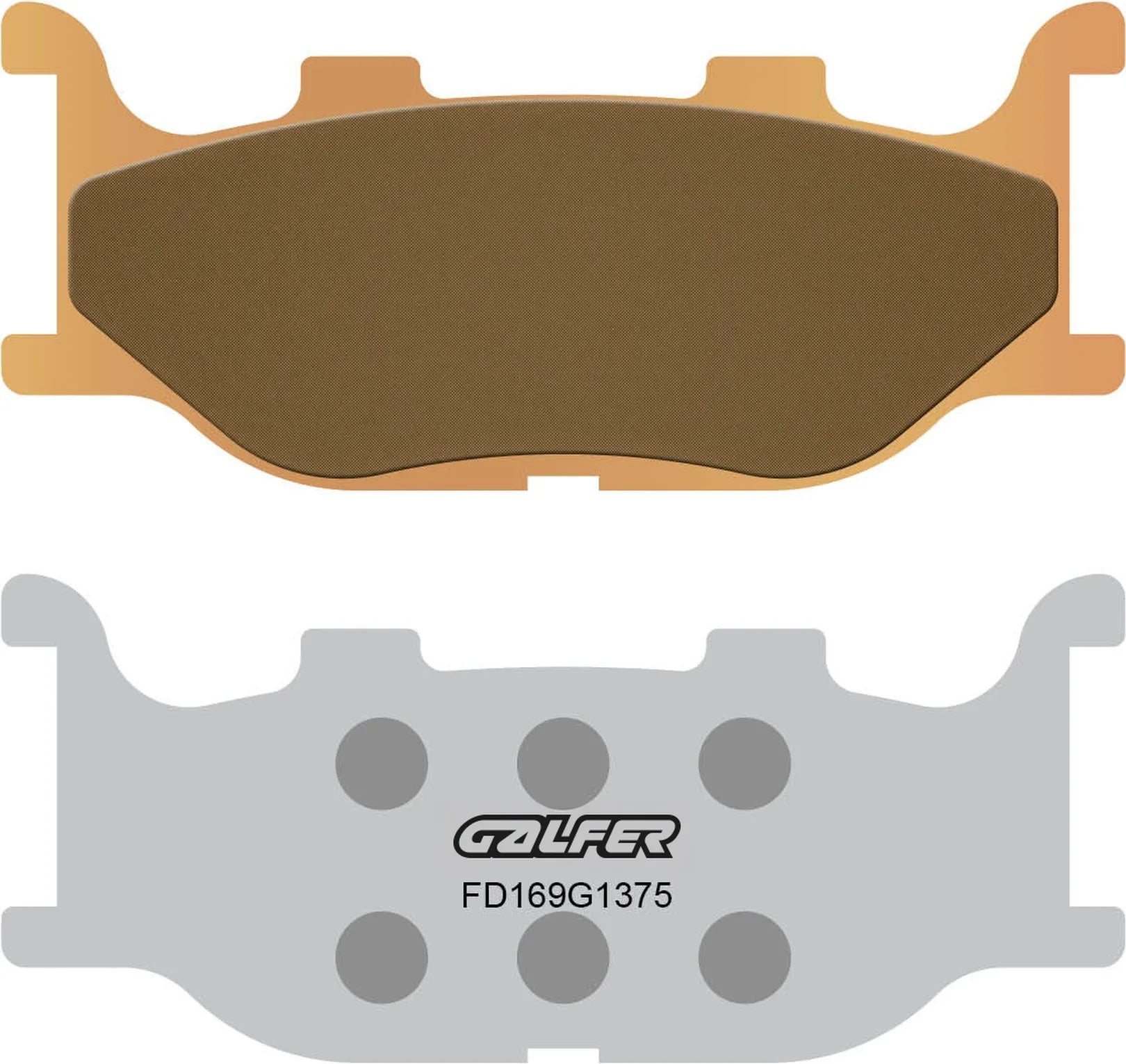 Front Sintered Sport Brake Pads - Galfer Compatible With Linhai Main Str 260 (2004)