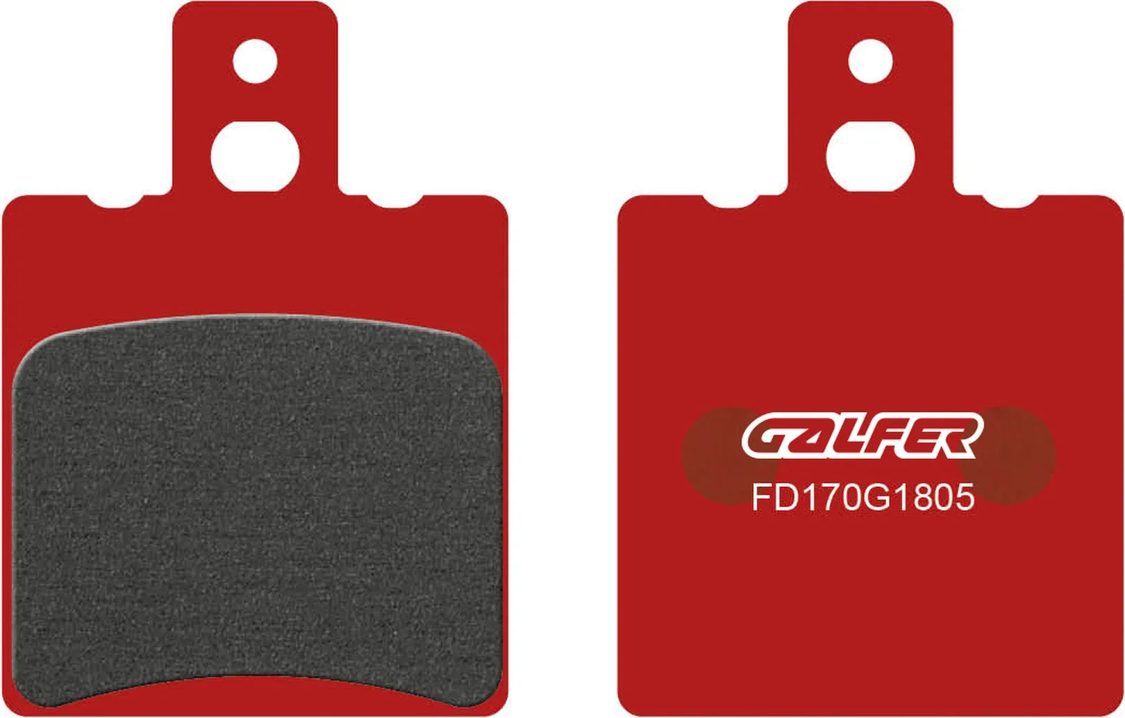 Front Semi-Metal Trial Top Brake Pads - Galfer Compatible With Yamaha Zest 50 (1993)