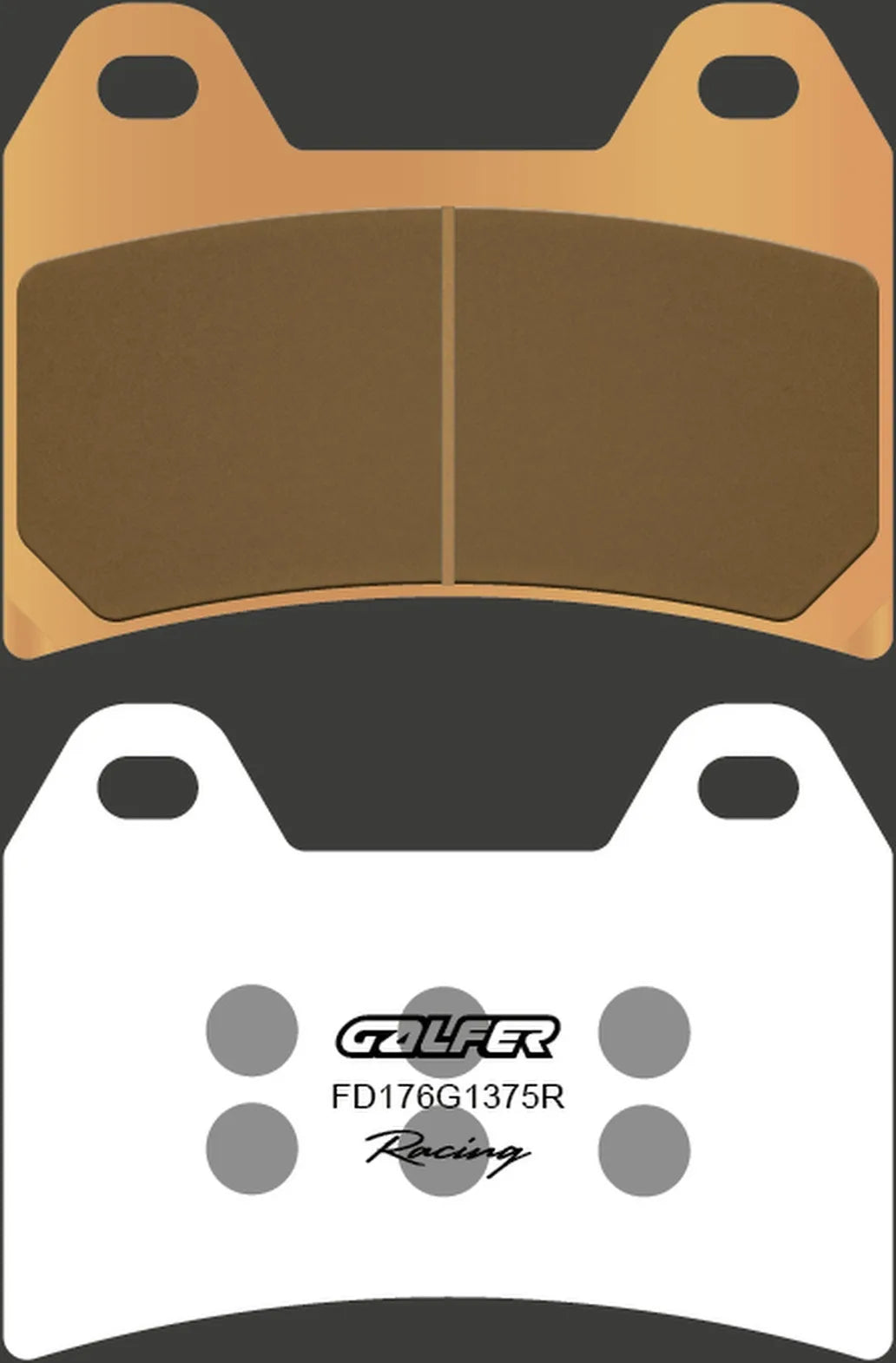 Front Sintered Sport Racing Brake Pads - Galfer Compatible With Motus Mst 1650 (2015)