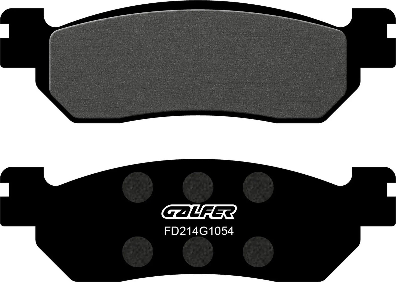 Rear Semi-Metal Brake Pads - Galfer Compatible With Linhai Main Str 260 (2004)
