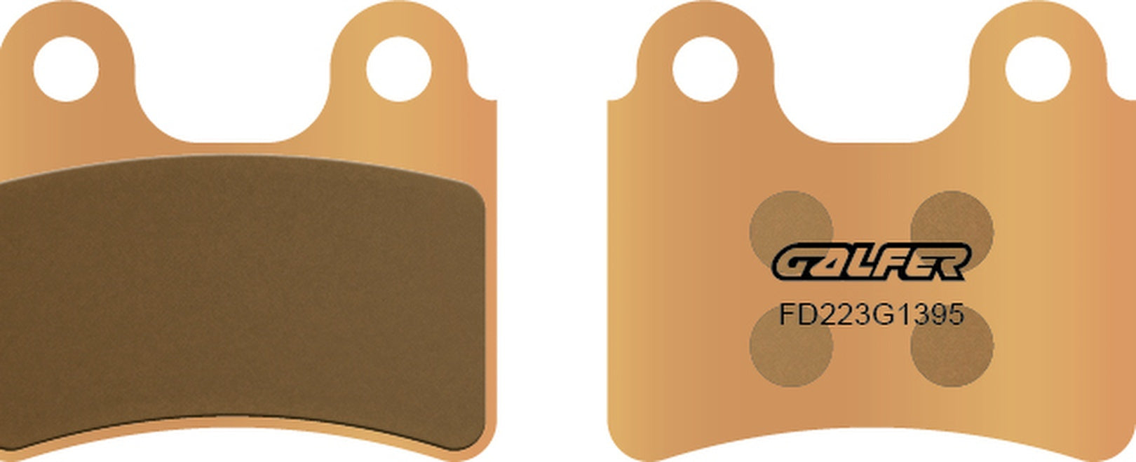 Rear Sintered Trial Brake Pads - Galfer Compatible With Ajp Pr 4 125 Sm (2005-2009)