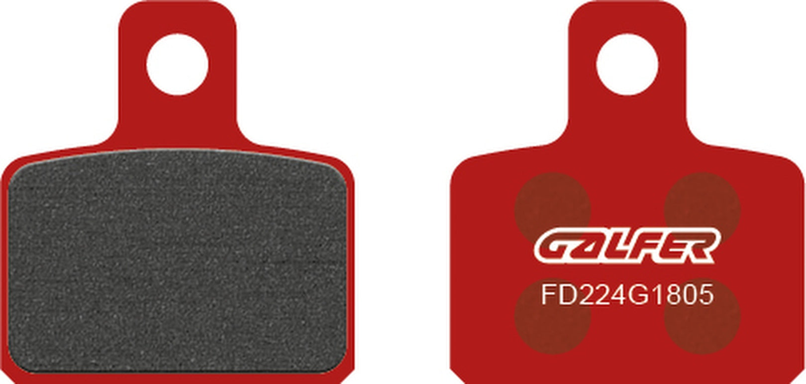 Rear Semi-Metal Trial Top Brake Pads - Galfer Compatible With Help Racing Hr 12 Gp 160 (2023)