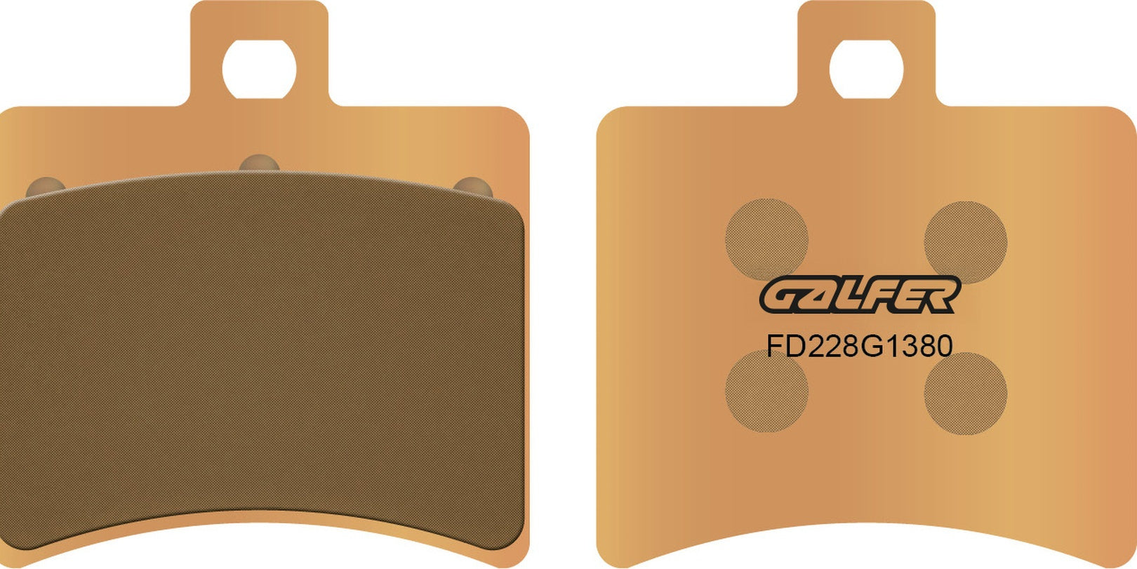 Rear Sintered Scooter Brake Pads - Galfer Compatible With Generic Code S 150 (2012)