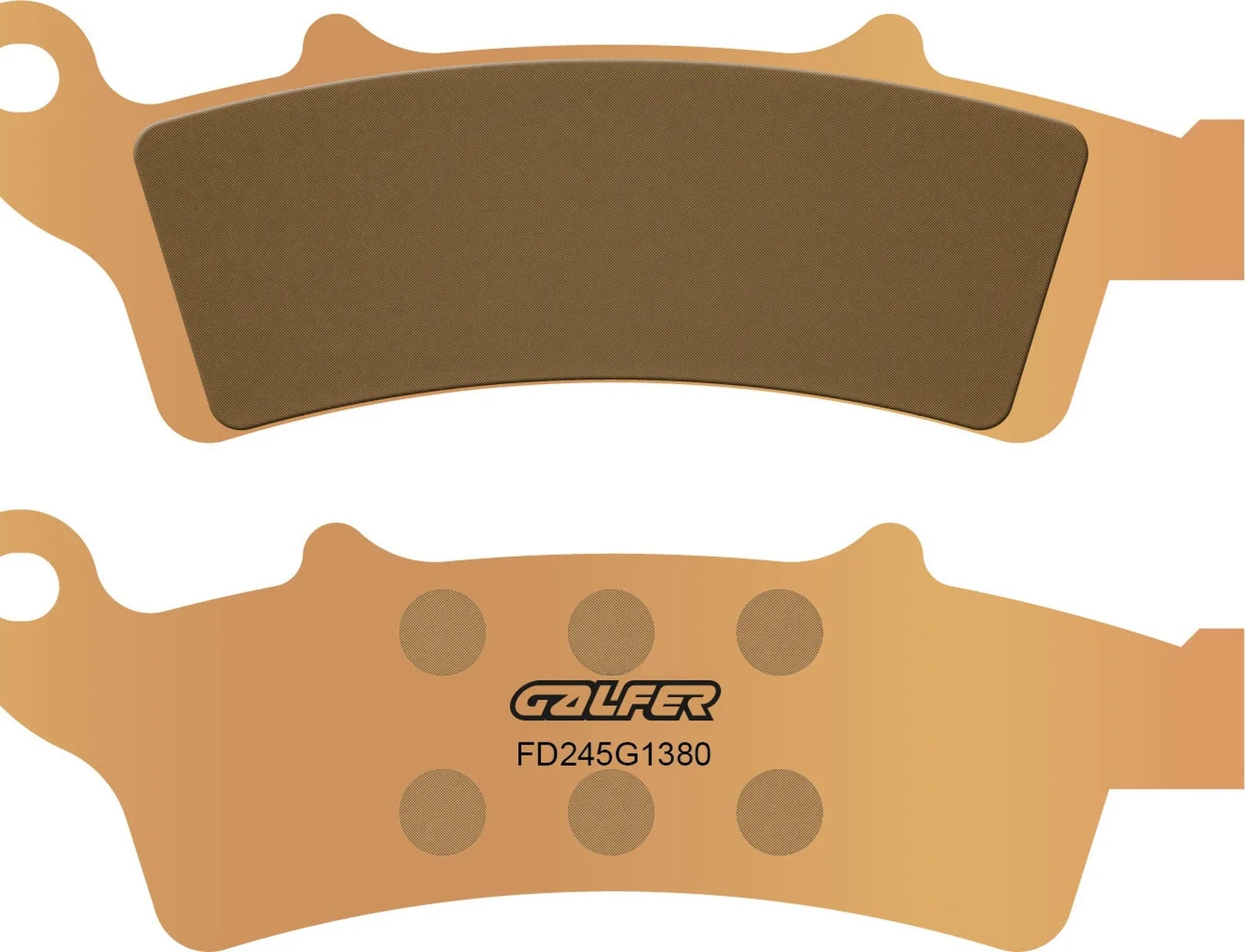 Front Sintered Scooter Brake Pads - Galfer Compatible With Beta Rr 125 S Motard (2018)