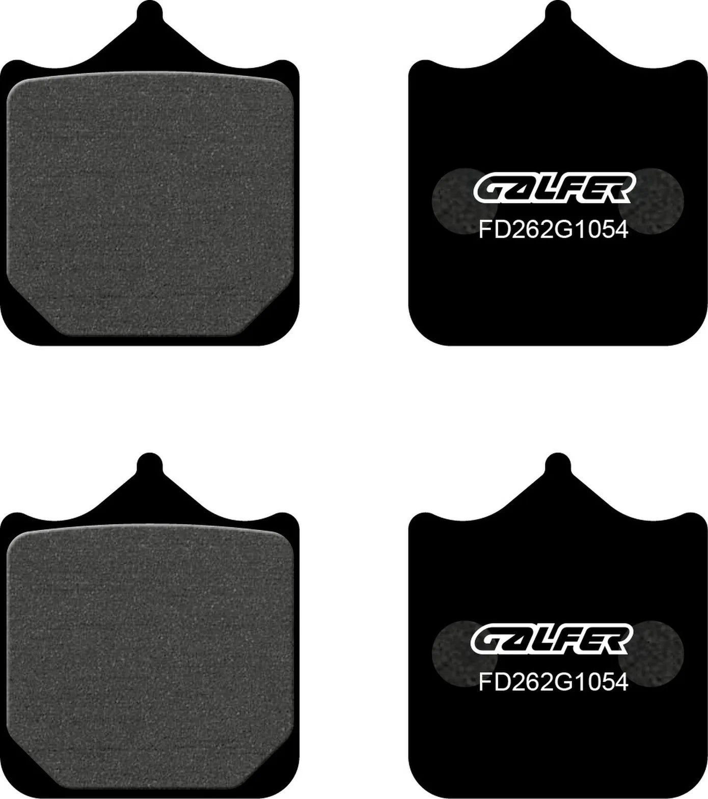 Front Semi-Metal Brake Pads - Galfer Compatible With Voxan Charade Racing 1000 (2006)