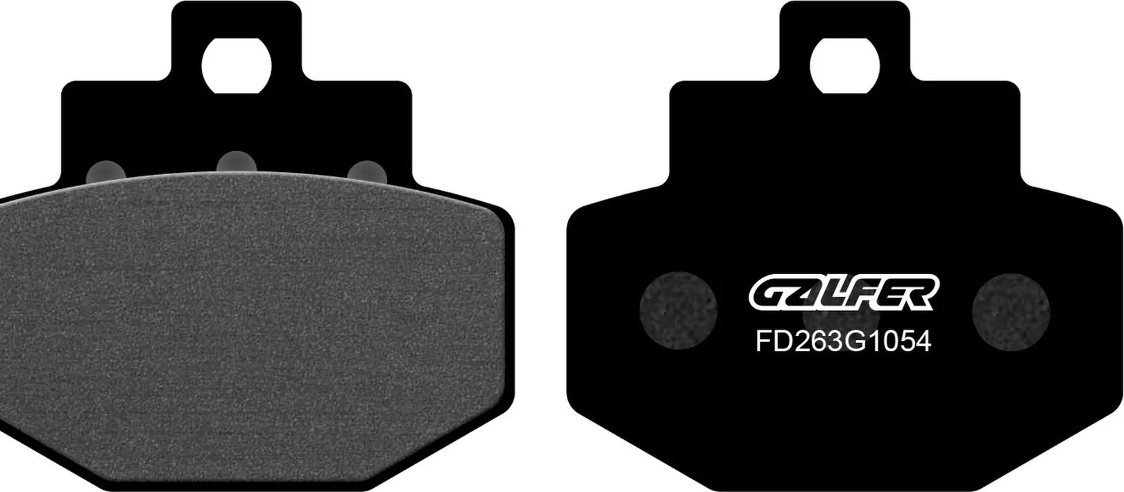 Front Semi-Metal Brake Pads - Galfer Compatible With Piaggio Mp3 New 500 Business Abs - Asr (2015)