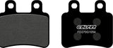 Rear Semi-Metal Brake Pads - Galfer Compatible With Peugeot Satelis 125 K15 Compresor Ajp (2006)