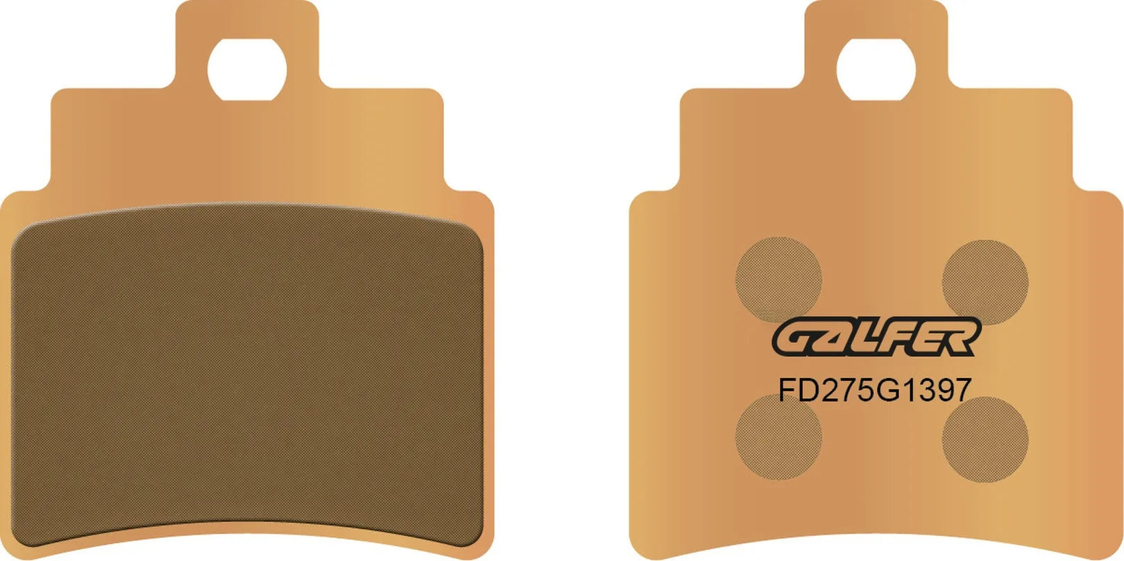 Rear Sintered Quads Brake Pads - Galfer Compatible With Masai A 450 Quad (2005)