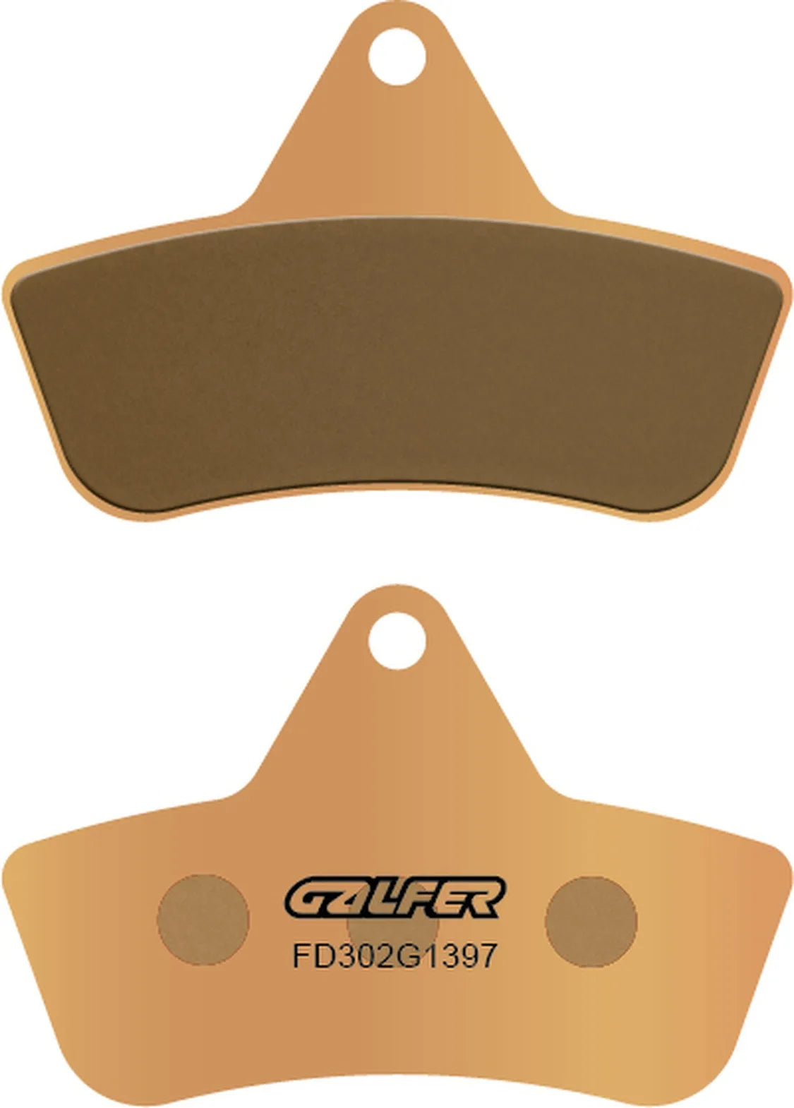 Rear Sintered Quads Brake Pads - Galfer Compatible With Laverda Quasar 125 Hp (2004)