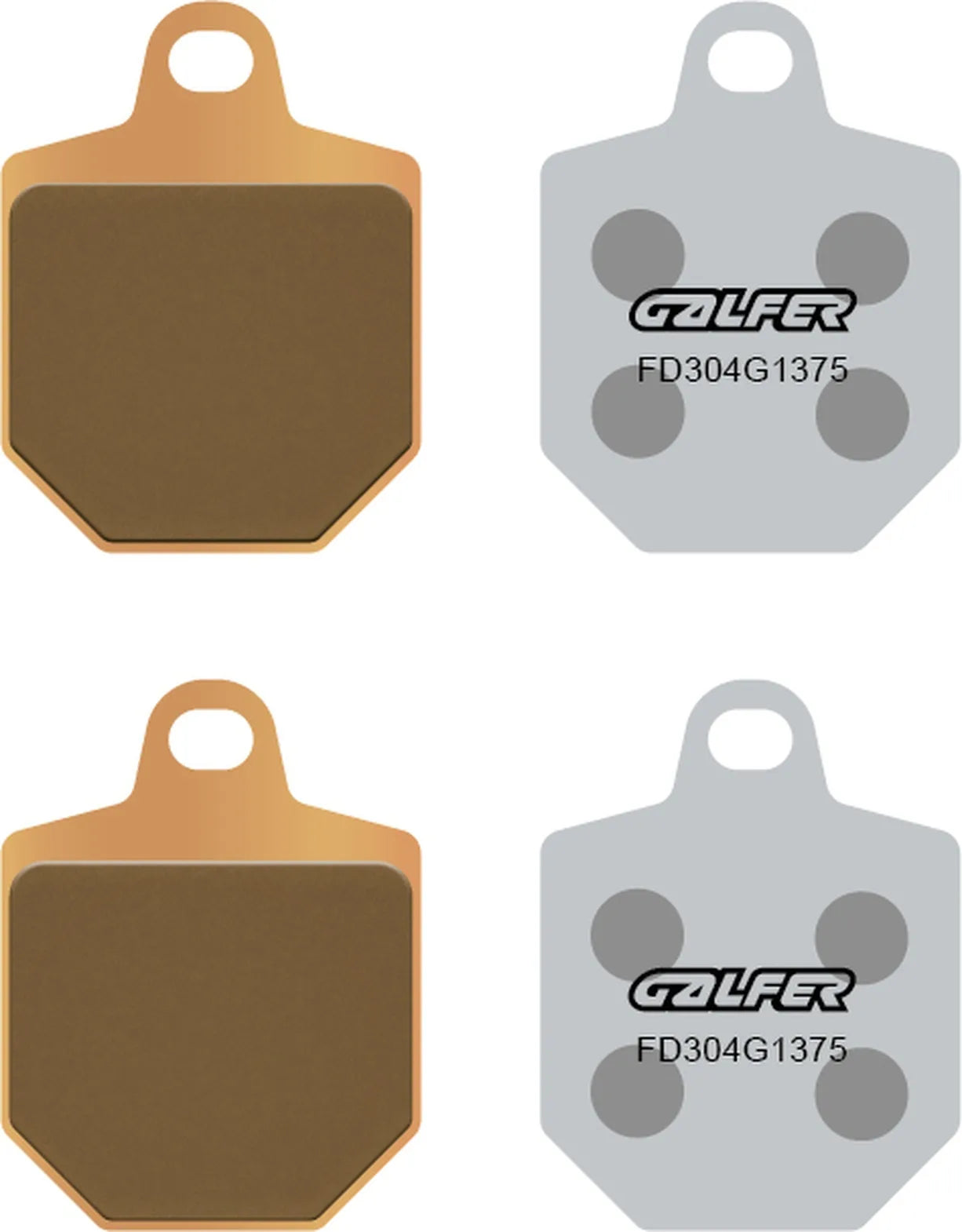 Front Sintered Sport Brake Pads - Galfer Compatible With Hm Crm 125 R (2007)