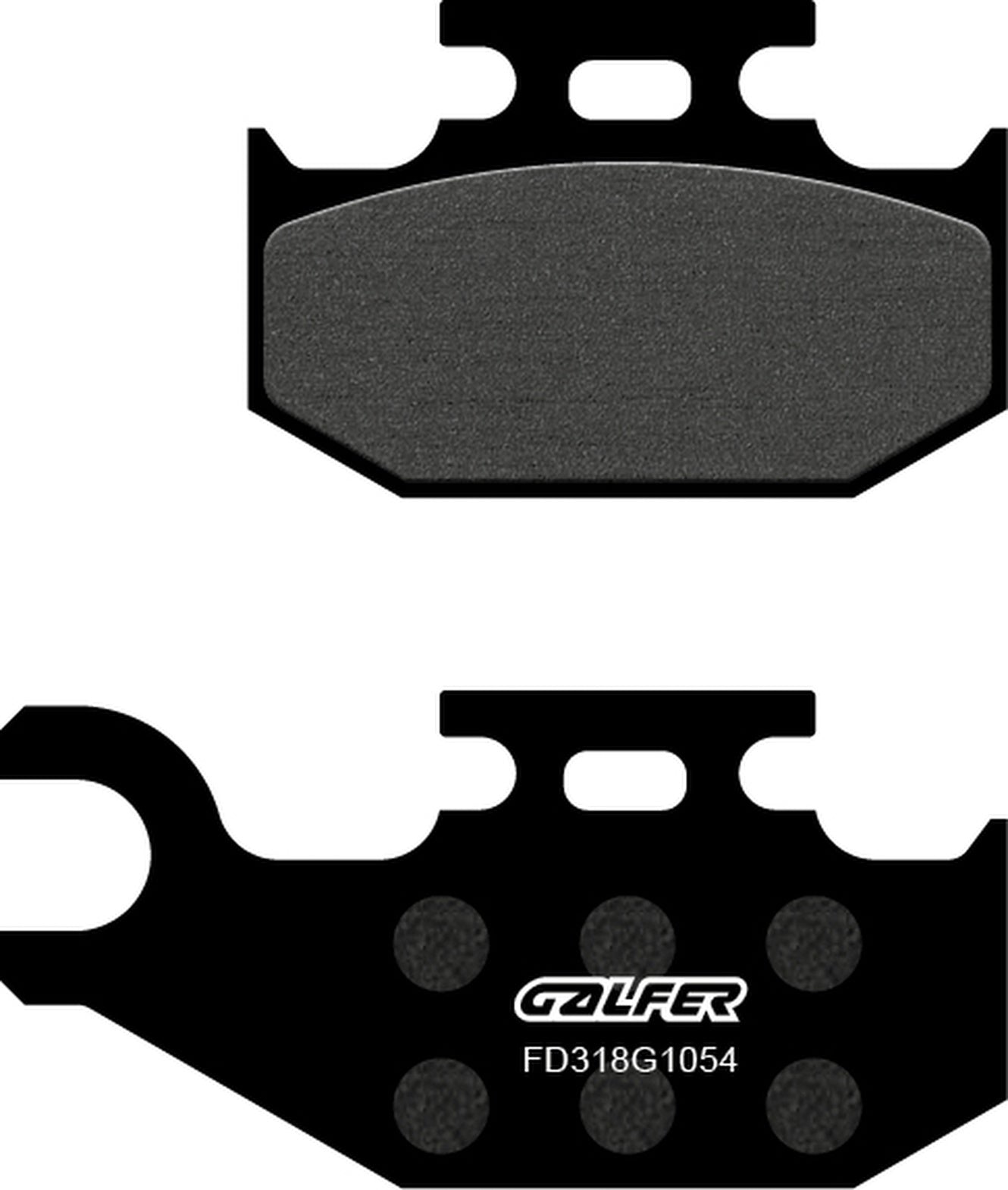 Front Right Semi-Metal Brake Pads - Galfer Compatible With Cannondale Fx 400 (2001)
