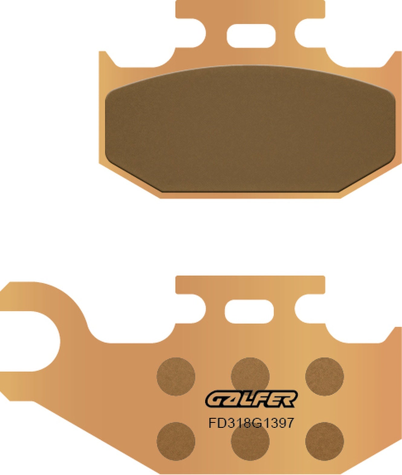 Front Right Sintered Quads Brake Pads - Galfer Compatible With Cannondale Fx 400 (2001)