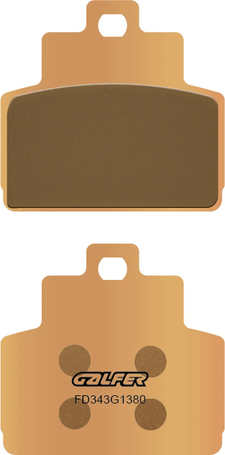Rear Right Sintered Scooter Brake Pads - Galfer Compatible With Piaggio X10 350 (2012)