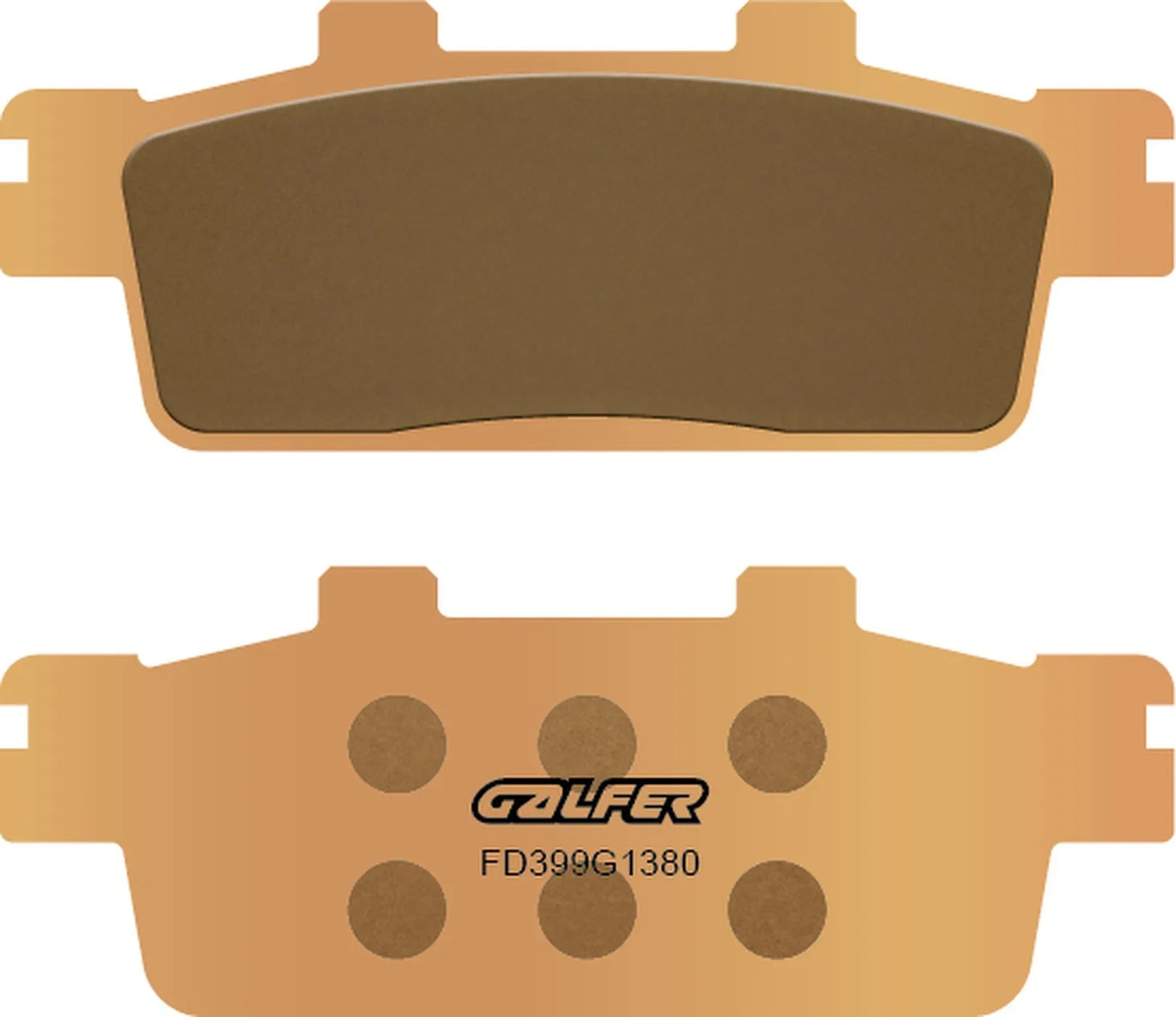 Rear Sintered Scooter Brake Pads - Galfer Compatible With Tgb X-Motion 125 (2008)