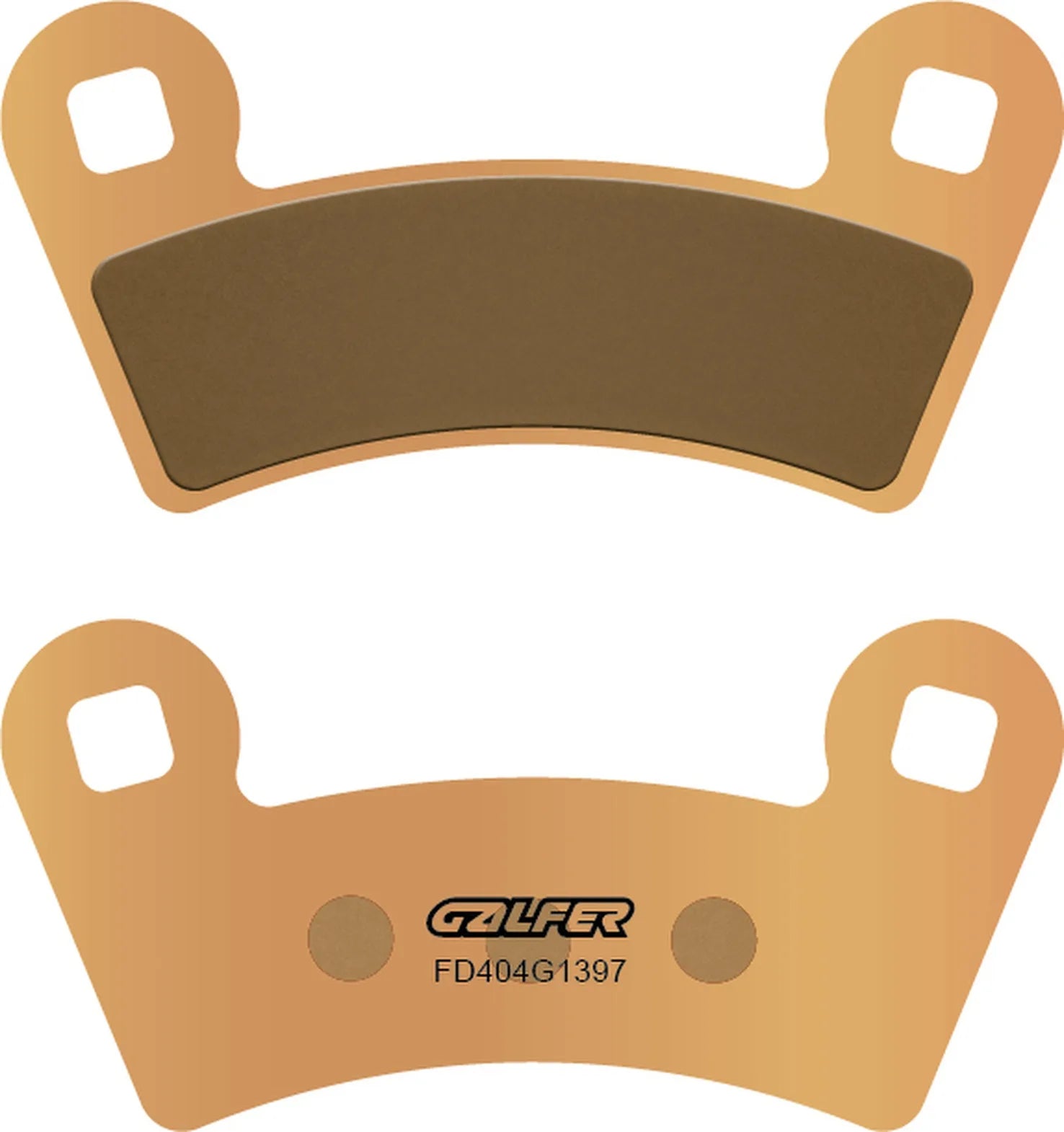 Rear Sintered Quads Brake Pads - Galfer Compatible With Polaris Rzr Rzr 1000 (2016-2018)