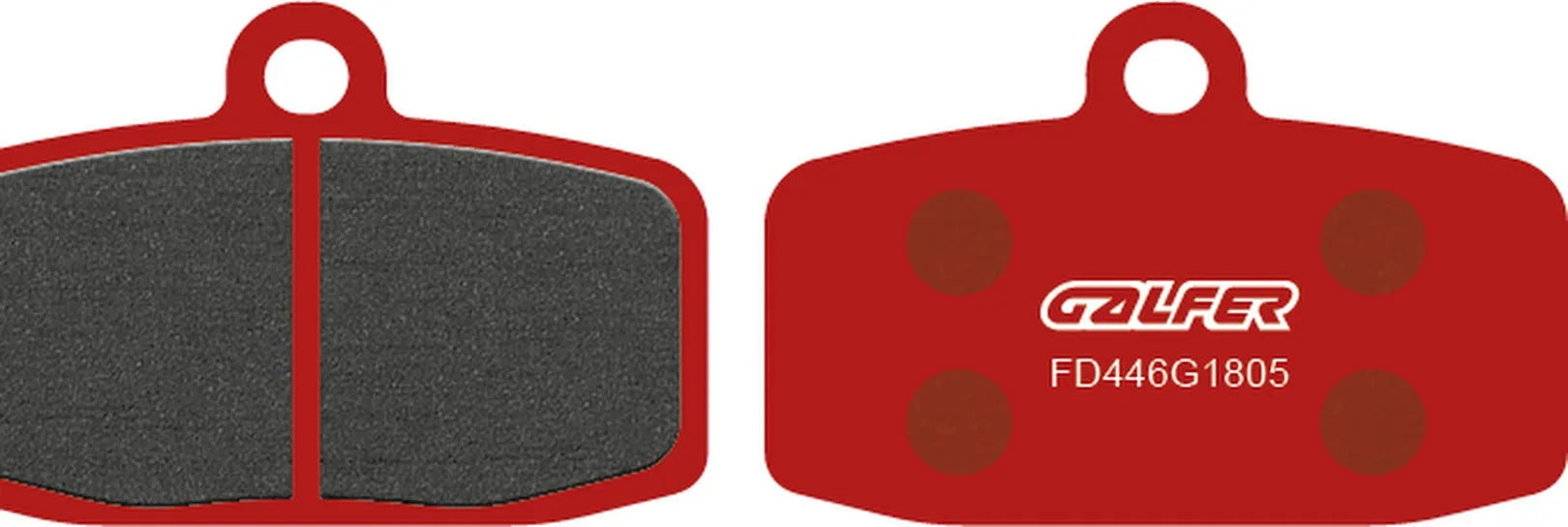 Front Semi-Metal Trial Top Brake Pads - Galfer Compatible With Gasgas Txt Pro Racing 125 (2012-2013)