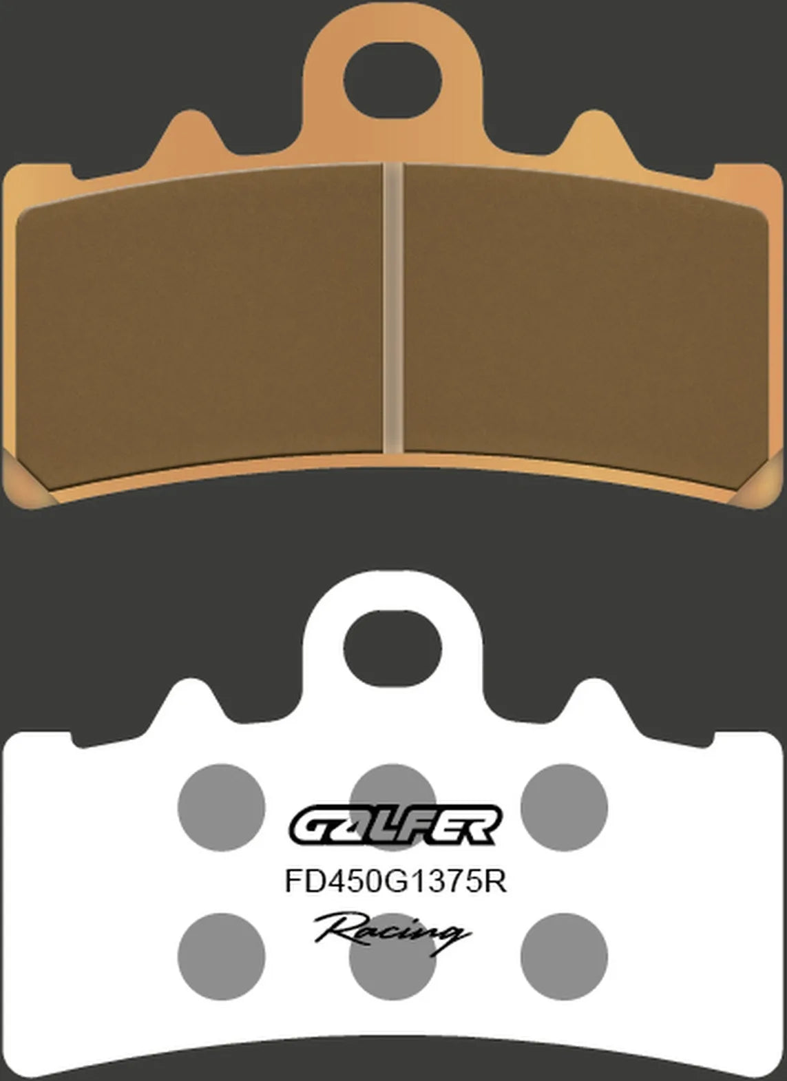 Front Sintered Sport Racing Brake Pads - Galfer Compatible With Fantic Motor Caballero Flat Track 250 (2018)