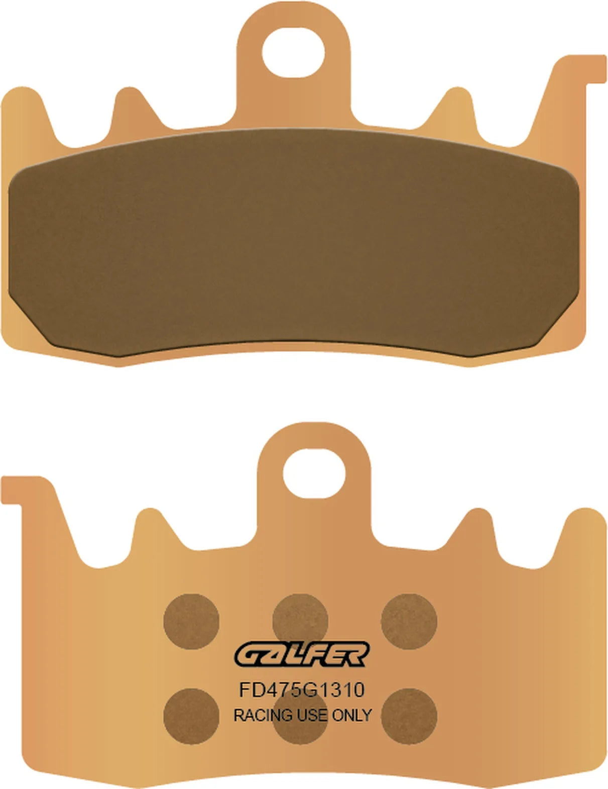 Front Sintered Racing Brake Pads - Galfer Compatible With Qj Motor Svt 650 X (2022)