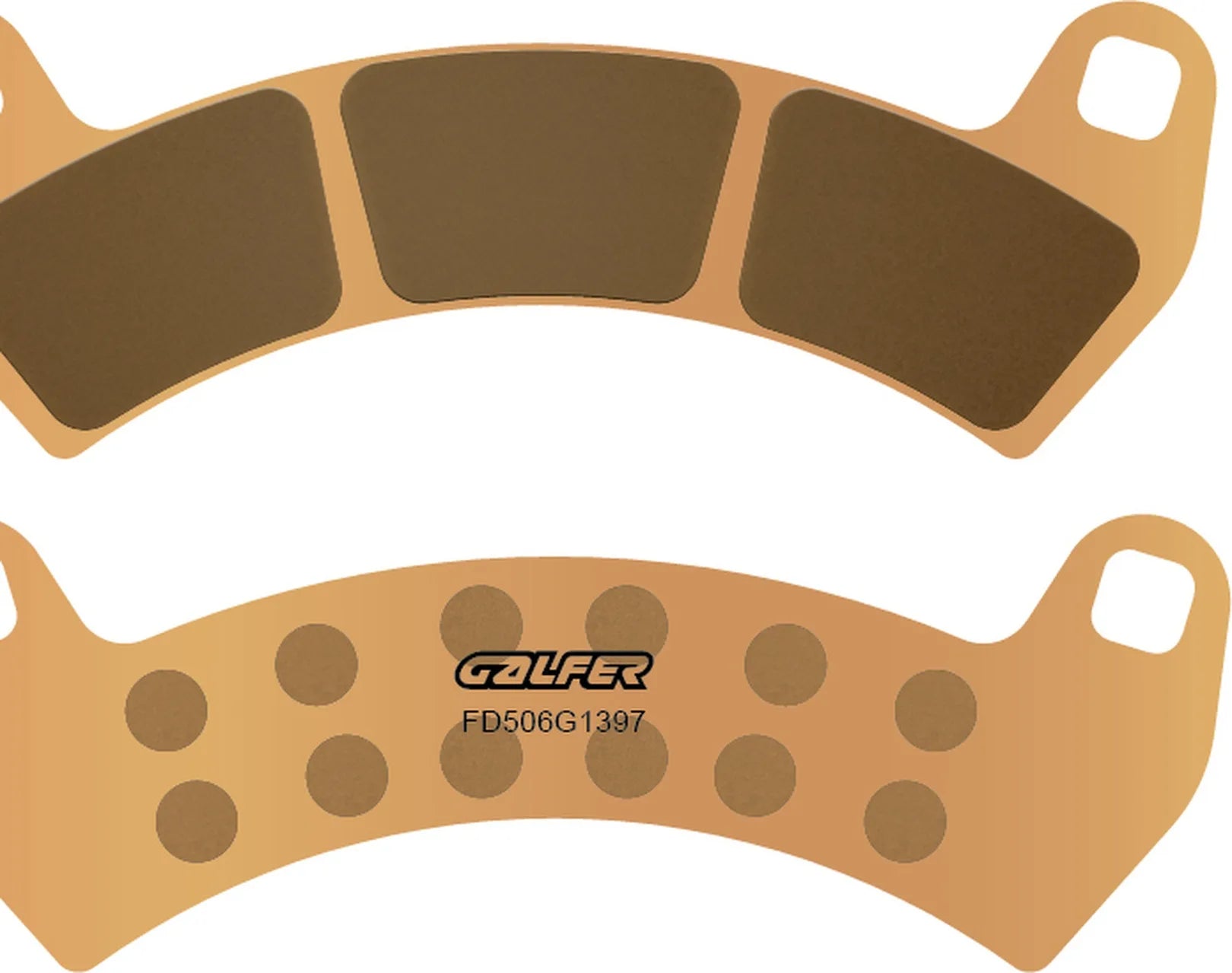 Front Sintered Quads Brake Pads - Galfer Compatible With Polaris Rzr Rzr Xp4 Turbo 925 (2016)