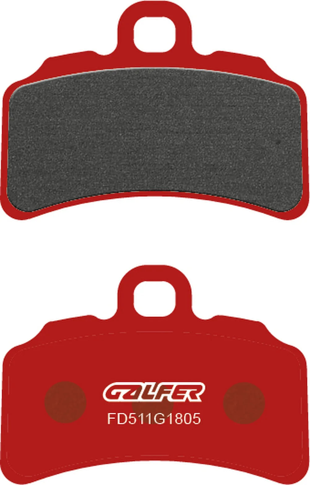 Front Semi-Metal Trial Top Brake Pads - Galfer Compatible With Vertigo Jbr Titanium 300 (2021)