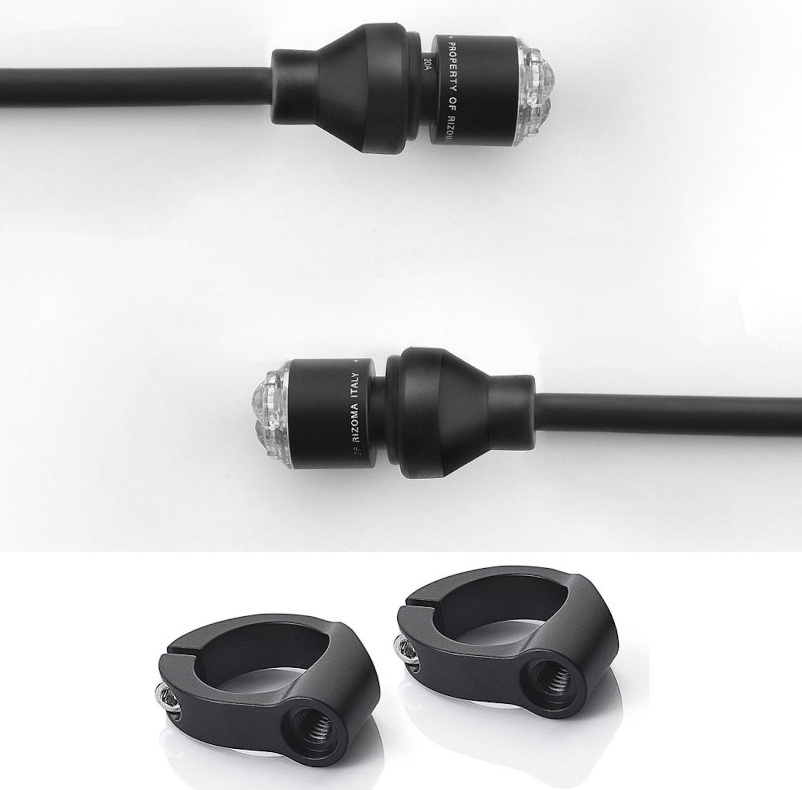 Couple Led Turn Signal Front + Mirror Kit Light Unit - Rizoma Compatible With Triumph Speed Triple