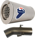 Exhaust Tip Without Sound Certification Gp2R-R Stainless Steel - Termignoni Compatible With Benelli Leoncino 500 Trail (2018-2020)