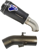 Exhaust Tip Without Sound Certification Gp2R Titanium Black Carbon Cap - Termignoni Compatible With Benelli Leoncino 500 (2018-2020)