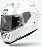 Full-Face Motorcycle Helmet Airoh Gp800 - Gp814 Hpc Carbon Gloss White Color Size Xl