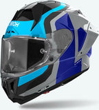 Full-Face Motorcycle Helmet Airoh Gp800 - Gp8C19 Hpc Carbon Blue Red Glossy Competition Size S