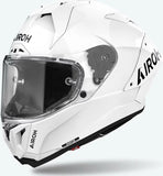 Full-Face Motorcycle Helmet Airoh Gp800 - Gp8F14 Hpc Carbon Gloss White Color Size Xl