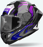 Full-Face Motorcycle Helmet Airoh Gp800 - Gp8Mu18 Hpc Carbon Gloss Blue Must Size Xs