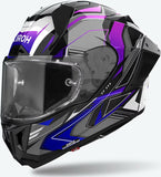 Full-Face Motorcycle Helmet Airoh Gp800 - Gp8Mu18 Hpc Carbon Gloss Blue Must Size S