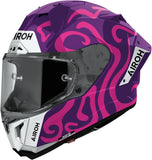 Full-Face Motorcycle Helmet Airoh Gp800 - Gp8Sw54 Hpc Carbon Gloss Purple Swain Size Xs