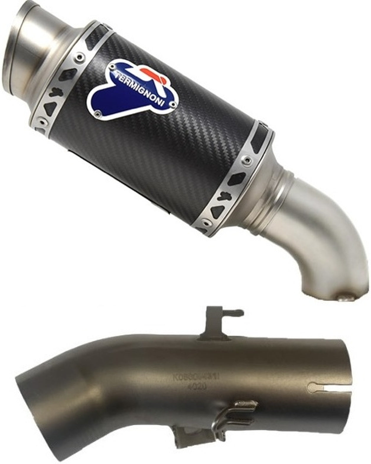 Exhaust Tip Without Sound Certification Gp Carbon - Termignoni Compatible With Benelli Leoncino 500 (2018-2020)